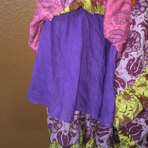 Alberto Makali Floral Boho Gypsy Tiered Maxi Skirt -  Size 12 - Picture 7 of 7